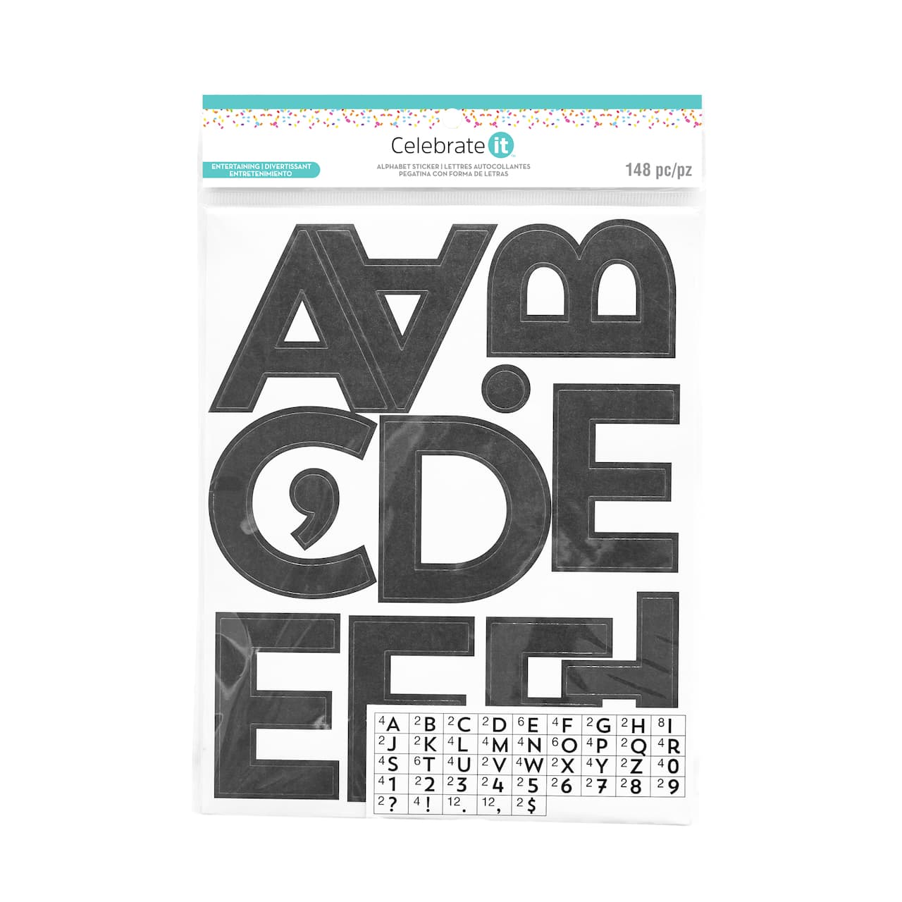 Alphabet &#x26; Number Stickers by Celebrate It&#xAE; Entertaining